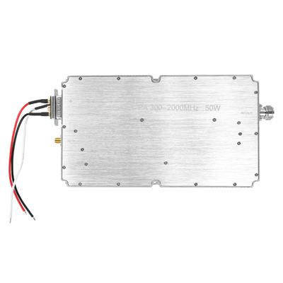 যোগাযোগ ক্ষেত্রের জন্য 50W 47dbm 300-2000mhz ওয়াইড ব্যান্ড পাওয়ার এমপ্লিফায়ার মডিউল