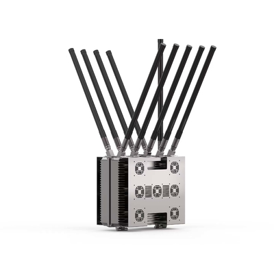 1km 10 চ্যানেল 433mhz 868mhz 2.4ghz 5.8ghz ড্রোন জ্যামার ইন্টিগ্রেটেড ডিটেকশন ডিভাইস