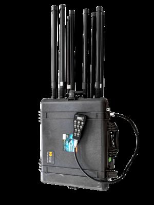 গাড়ির ইনস্টল GPSL1 WIFI VHF UHF ড্রোন FPV নিরাপত্তা সুরক্ষার জন্য সংকেত jammer সরঞ্জাম