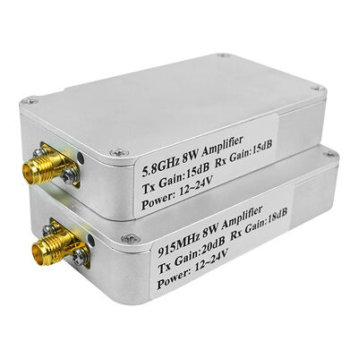 RX সহ TX ওয়াইফাই ২.৪গিগাহার্জ ১০ওয়াট ১২ভোল্ট দ্বিমুখী এফপিভি ড্রোন সংকেত বর্ধক আরএফ পাওয়ার এমপ্লিফায়ার
