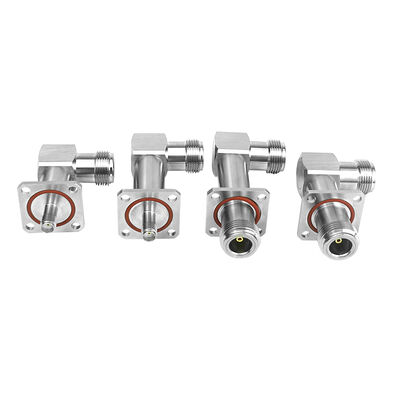 জলরোধী অ্যালুমিনিয়াম SMA থেকে N ৯০ ডিগ্রী অ্যান্টি ড্রোন চেসিস সরঞ্জাম যন্ত্রাংশ সংযোগকারী