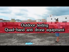 4 চ্যানেল 360° পূর্ণ পরিসীমা 1.5 কিমি আরএফ আকৃতি ঘর গাড়ির মাউন্ট জন্য চৌম্বকীয় হ্যান্ডেল FPV জ্যামার